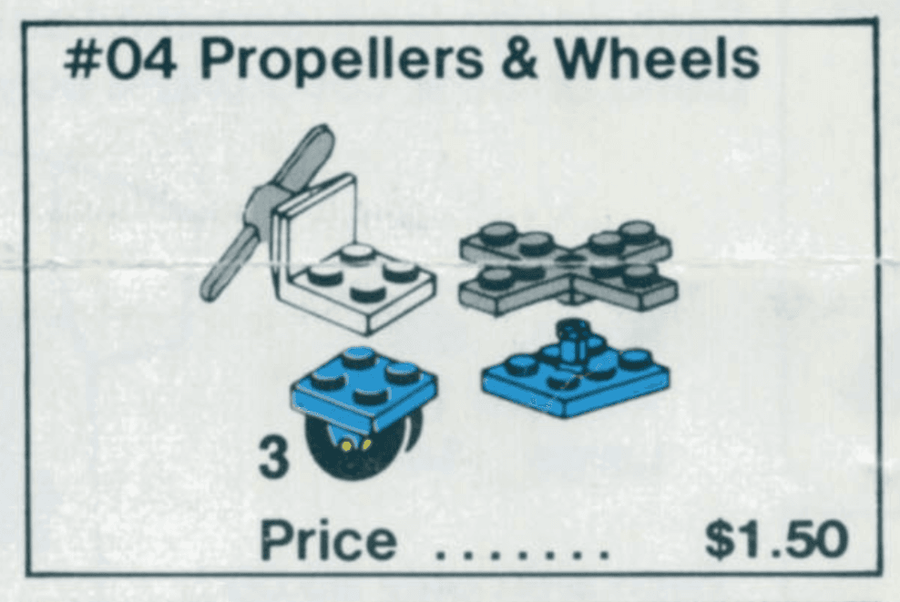 LEGO sættet Propellers and Wheels