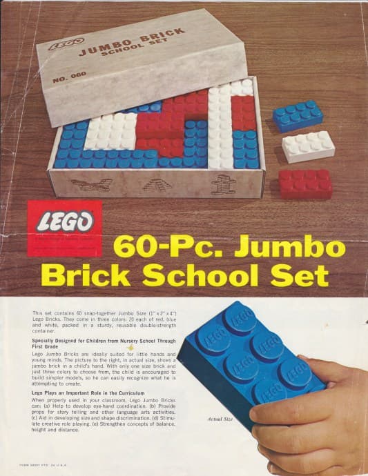 LEGO sættet Jumbo Brick School Set