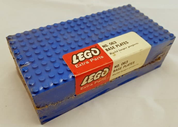 LEGO sættet Five Large Base Plates - Blue