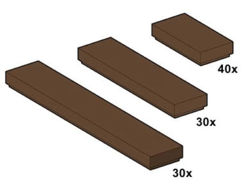 LEGO sættet Brown Tiles