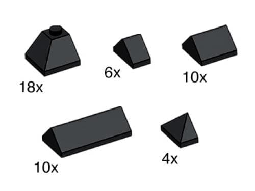 LEGO sættet Black Ridge Roof Tiles