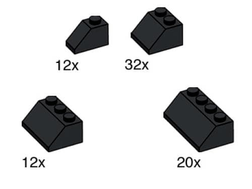 LEGO sættet Black Roof Tiles