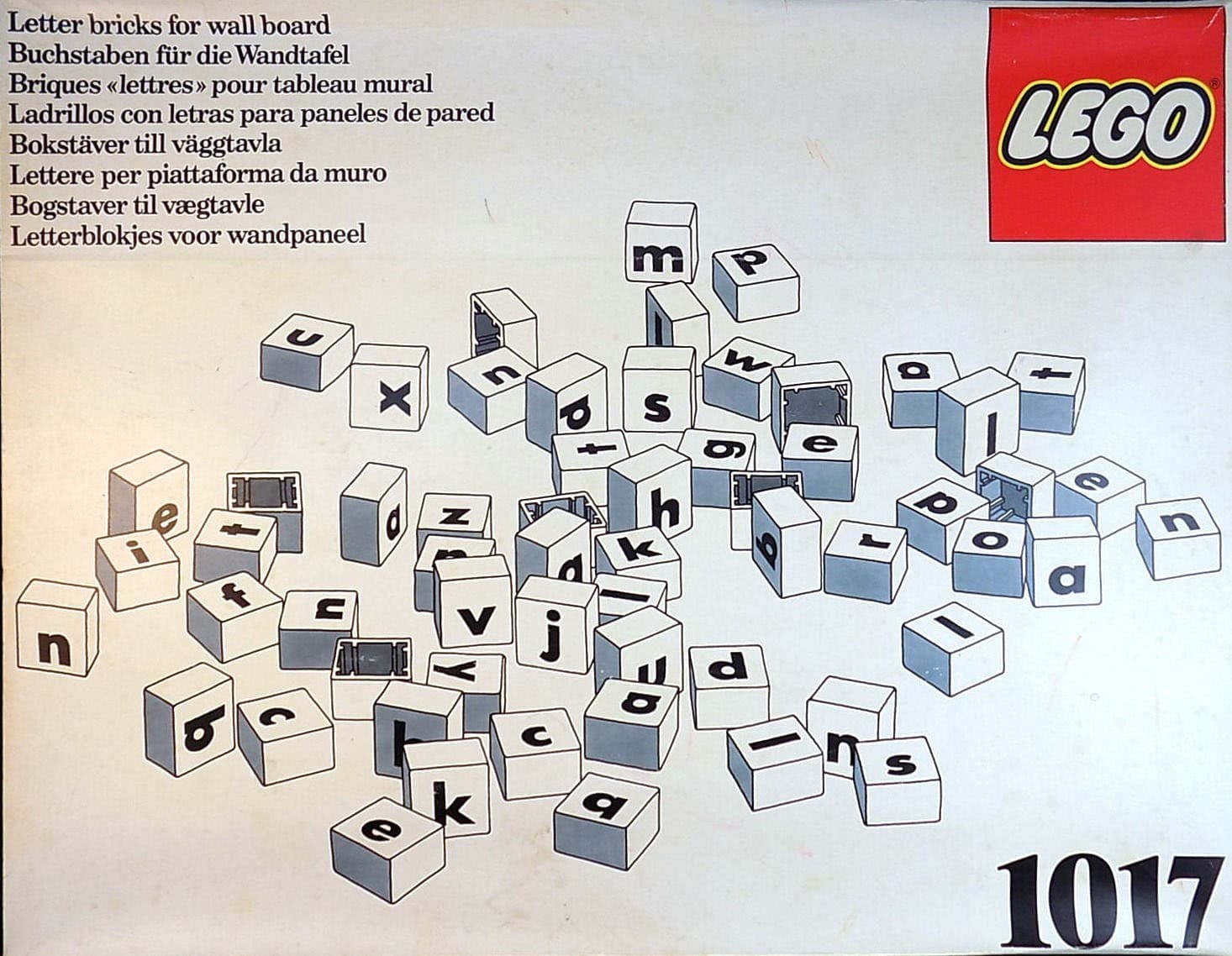 LEGO sættet Letter Bricks for Wall Board