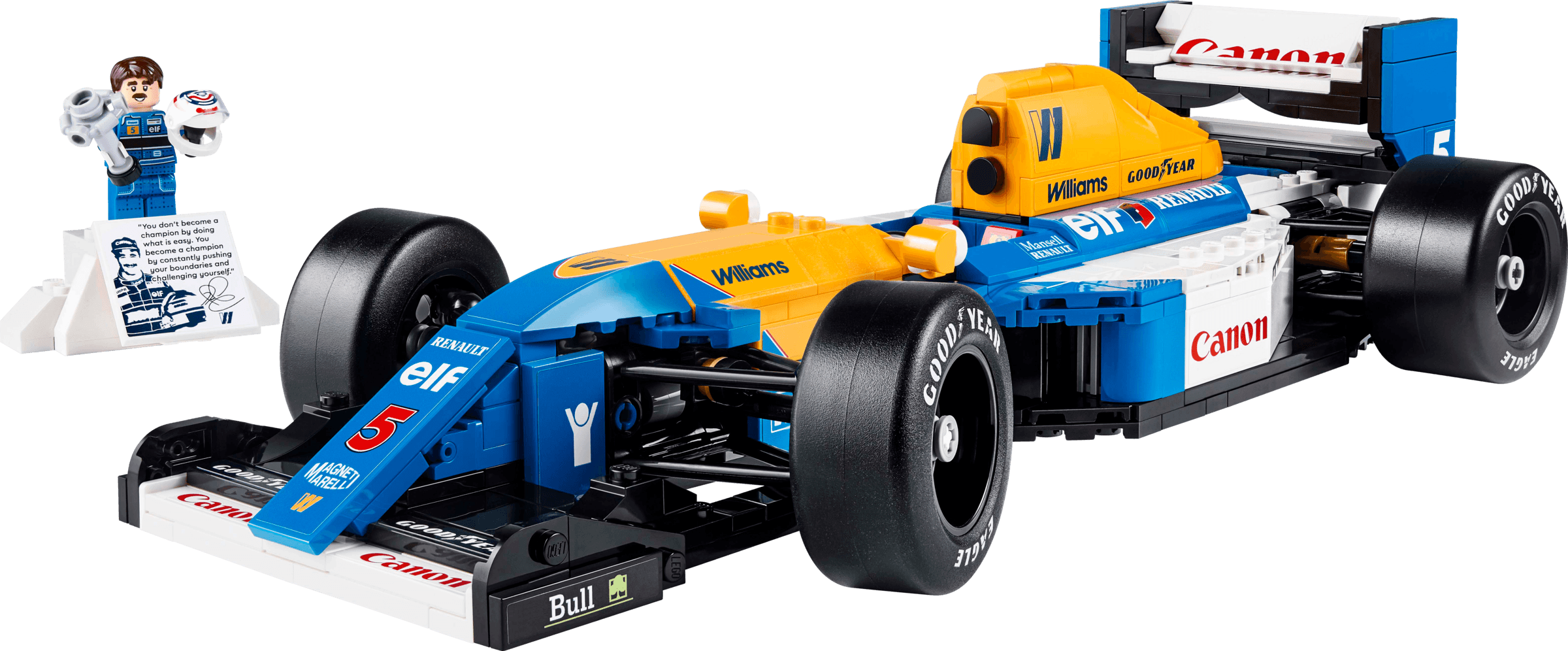LEGO sættet Williams Racing FW14B & Nigel Mansell