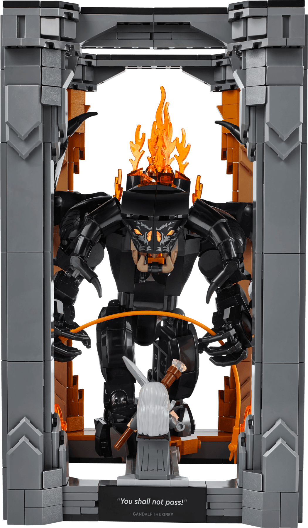 LEGO sættet The Lord of the Rings: Balrog Book Nook