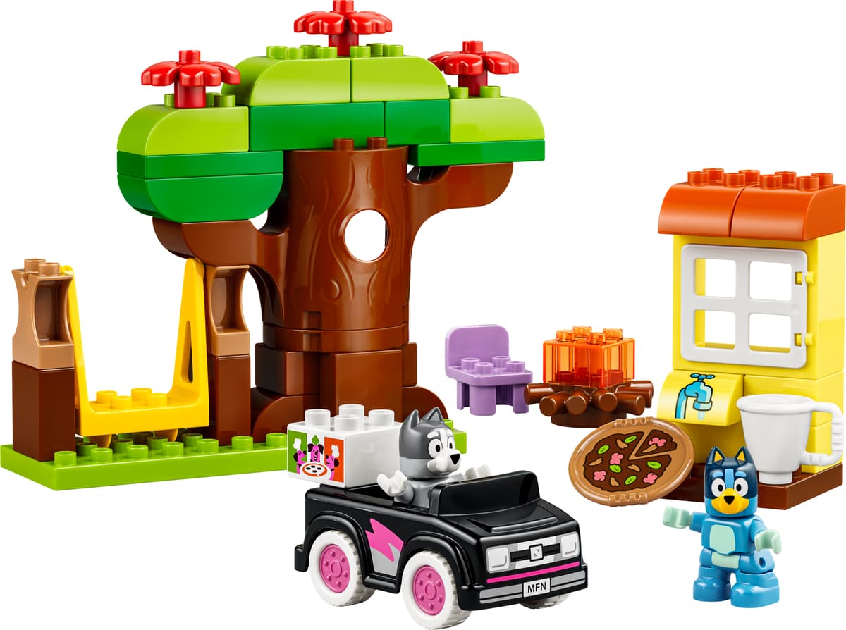 LEGO sættet Pizza Girls with Muffin and Bluey