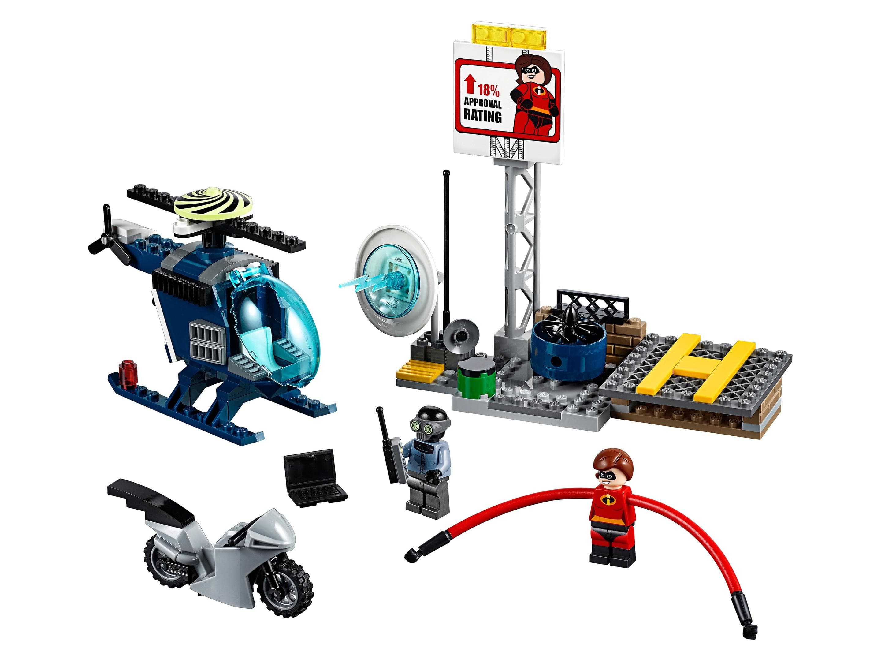 LEGO sættet Elastigirl's Rooftop Pursuit