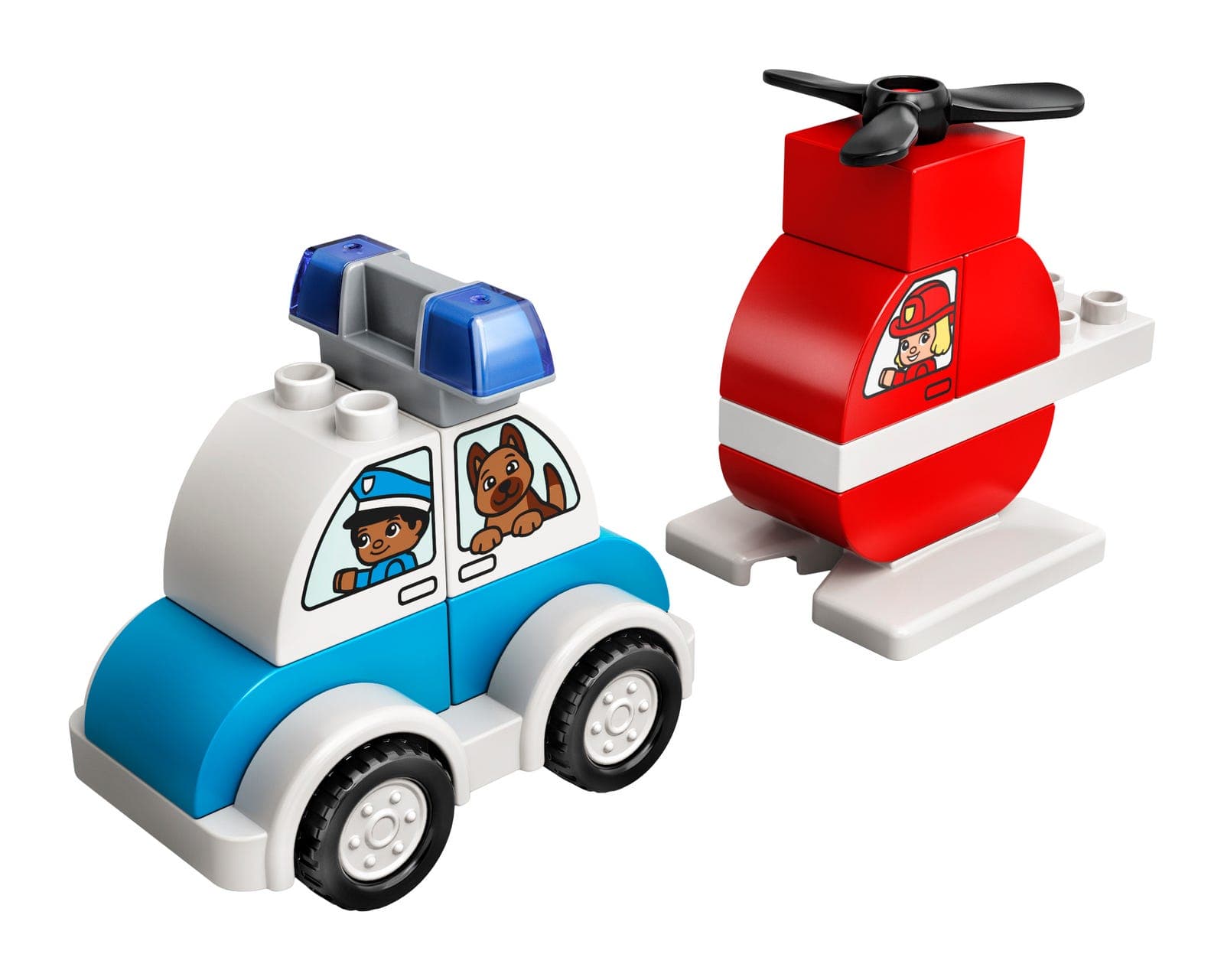 LEGO sættet Fire Helicopter & Police Car