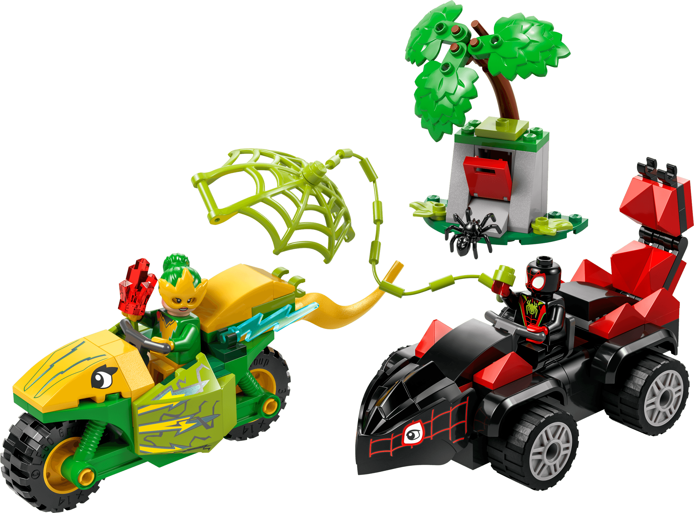LEGO sættet Spin and Electro Dinosaur Vehicle Chase