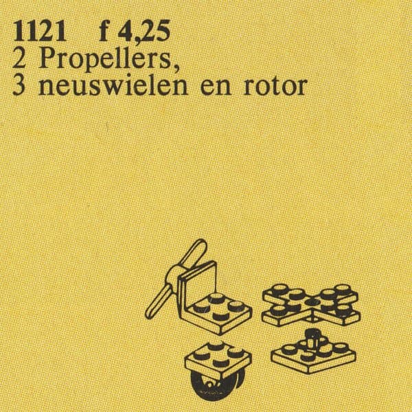 LEGO sættet Propellers, Wheels and Rotor Unit