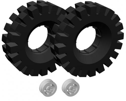 LEGO sættet Tires (42 mm) and Hubs