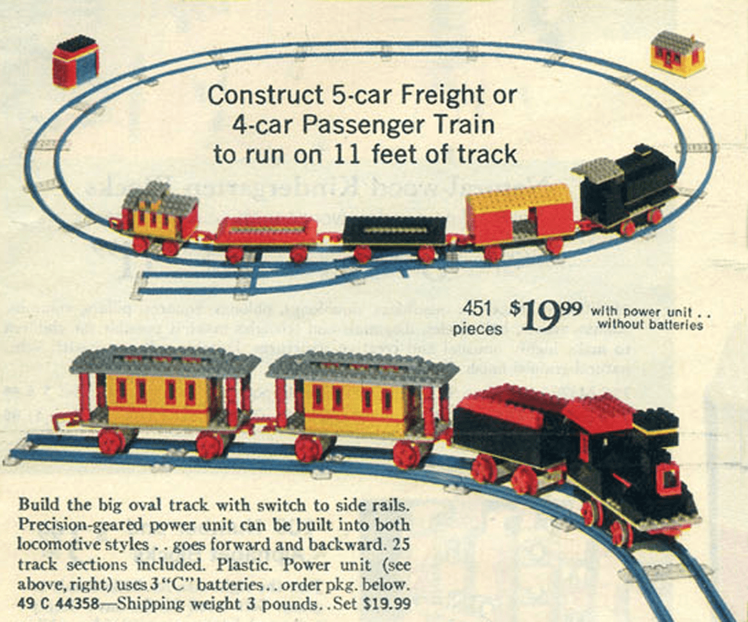 LEGO sættet Motorized Freight or Passenger Train (Sears Exclusive)
