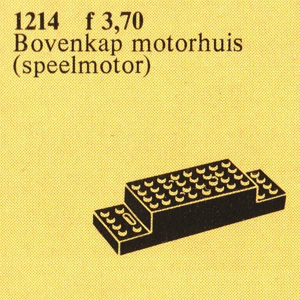 LEGO sættet Upper Part of Motorhome for 4.5V/12V Trainmotor