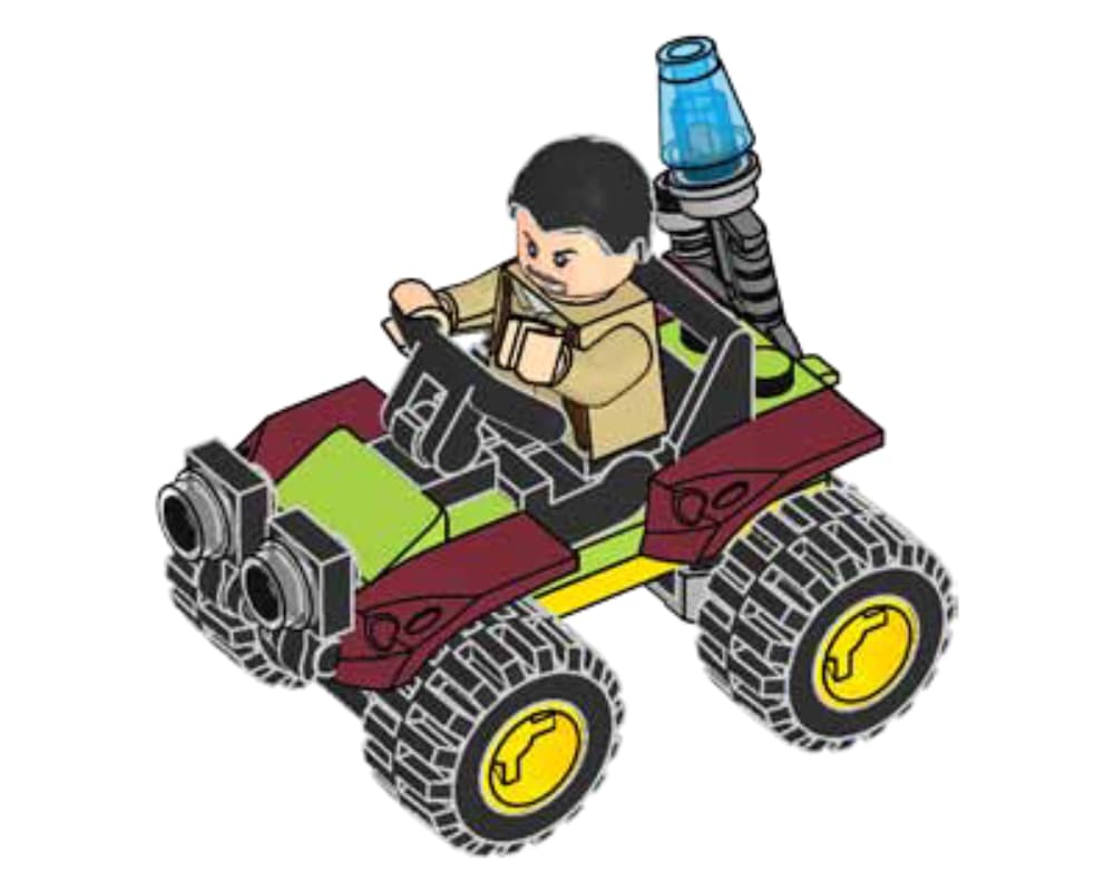 LEGO sættet Vic Hoskins with Buggy