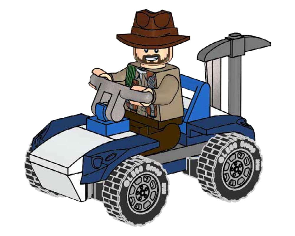 LEGO sættet Sinjin Prescott with Buggy