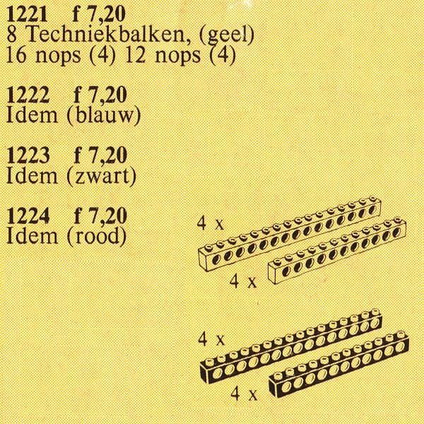 LEGO sættet TECHNIC beams - black