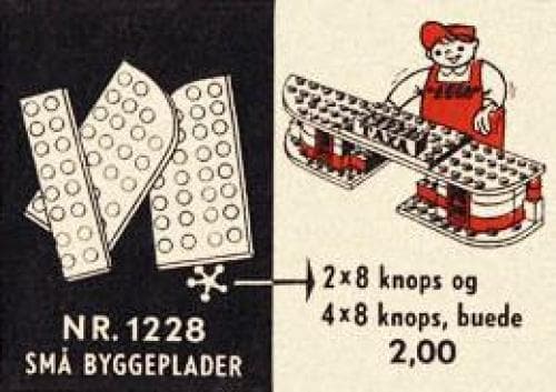 LEGO sættet 4 x 8 Curved & 2 x 8 Plates