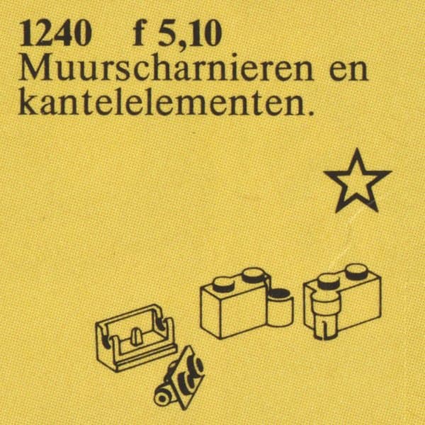 LEGO sættet Hinges and Tilted Bearings, Light Gray
