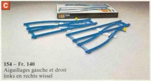 LEGO sættet Switch Track - 1 Right and 1 Left