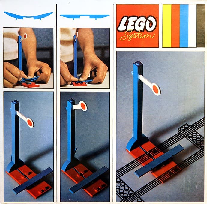 LEGO sættet 2 Signals with Automatic Stop / Go Attachment