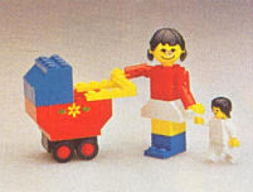 LEGO sættet Mother with Baby Carriage
