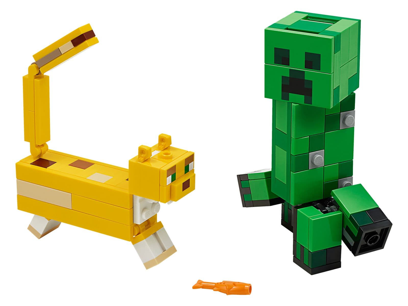 LEGO sættet BigFig Creeper and Ocelot
