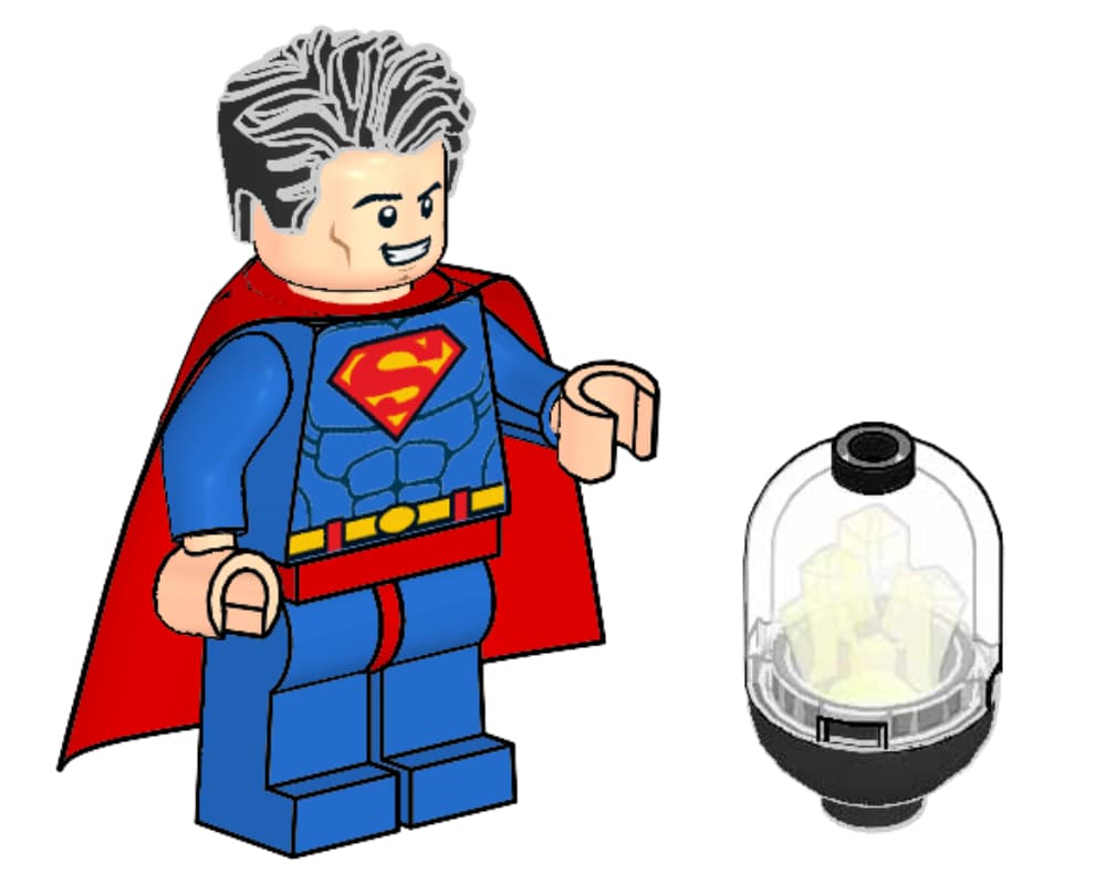 LEGO sættet Superman and Kryptonite