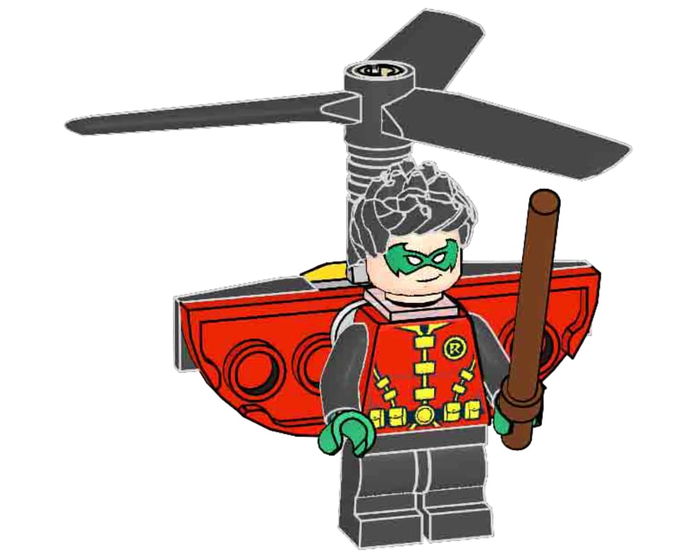 LEGO sættet Robin and Heli-Pack