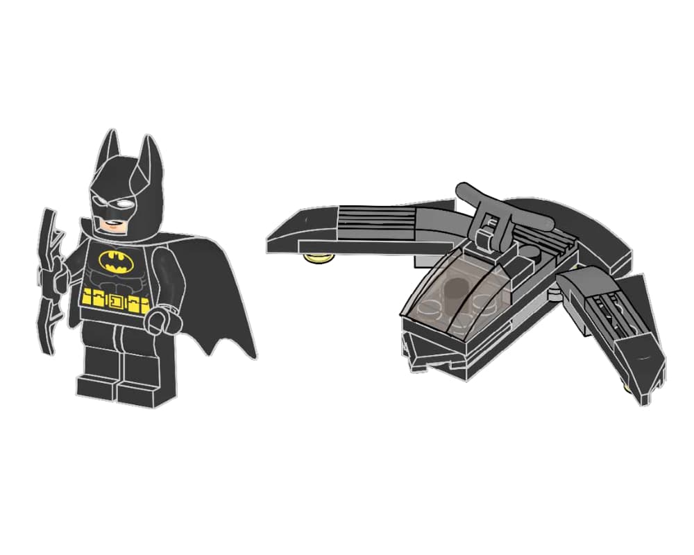LEGO sættet Batman and Batjet