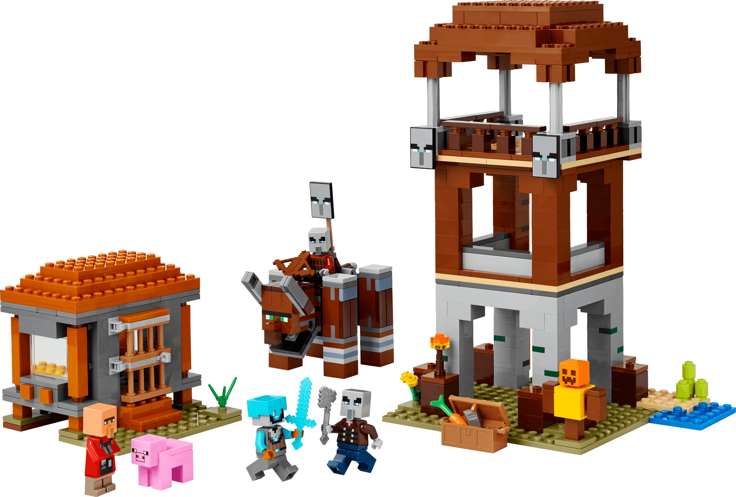 LEGO sættet The Pillager Outpost and Ravager