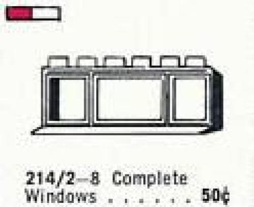 LEGO sættet 1 x 6 x 2 Triple-Pane Window in Frame