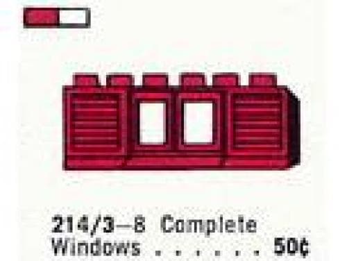 LEGO sættet 1 x 6 x 2 Double-Pane Window in Frame w/Shutters