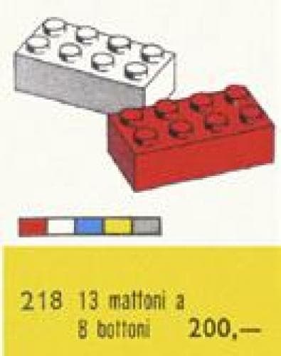 LEGO sættet 2 x 4 Bricks