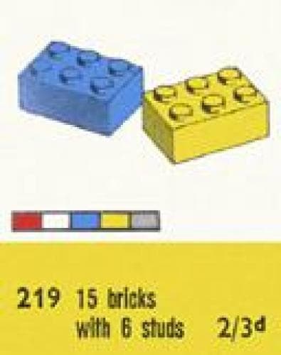 LEGO sættet 2 x 3 Bricks