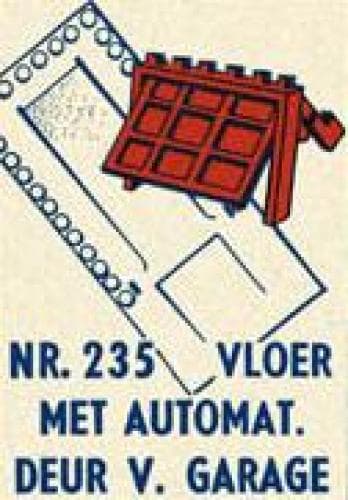 LEGO sættet Garage Plate and Door (White Base and Door Frame)