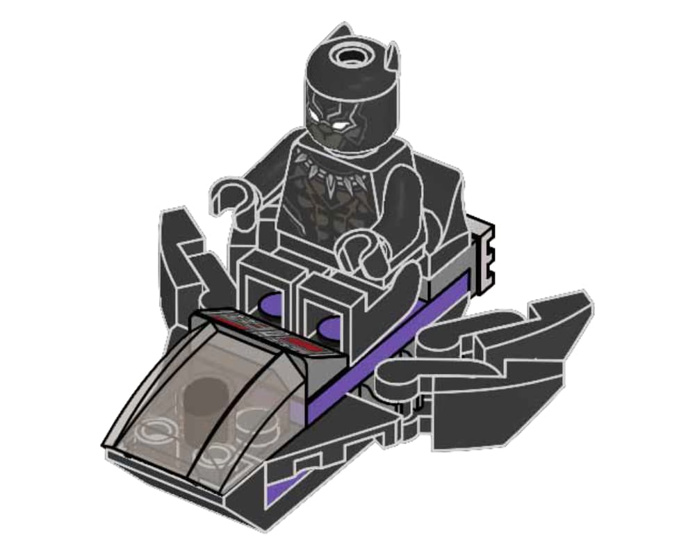 LEGO sættet Black Panther with Jet