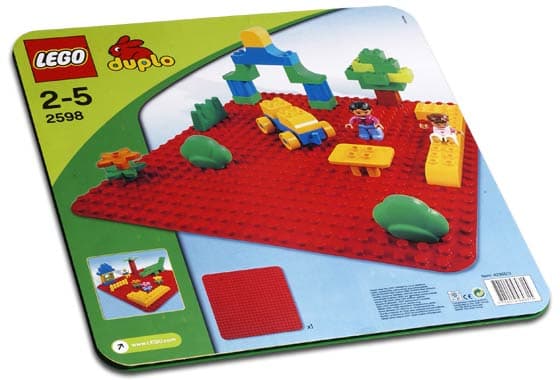 LEGO sættet Large Red Building Plate