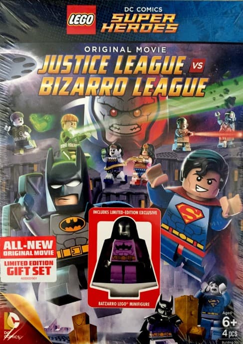 LEGO sættet DC Comics Super Heroes: Justice League vs Bizarro League (DVD + Blu-Ray)