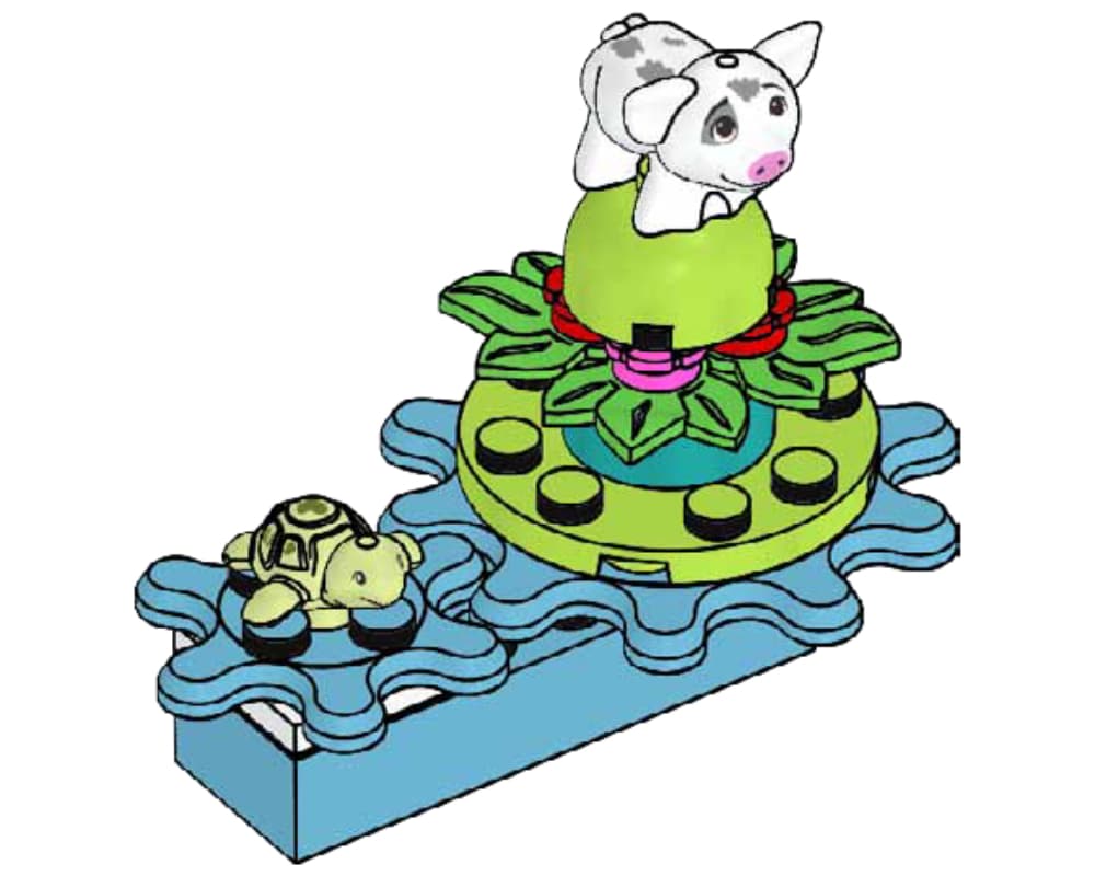 LEGO sættet Pig Pua and Turtle