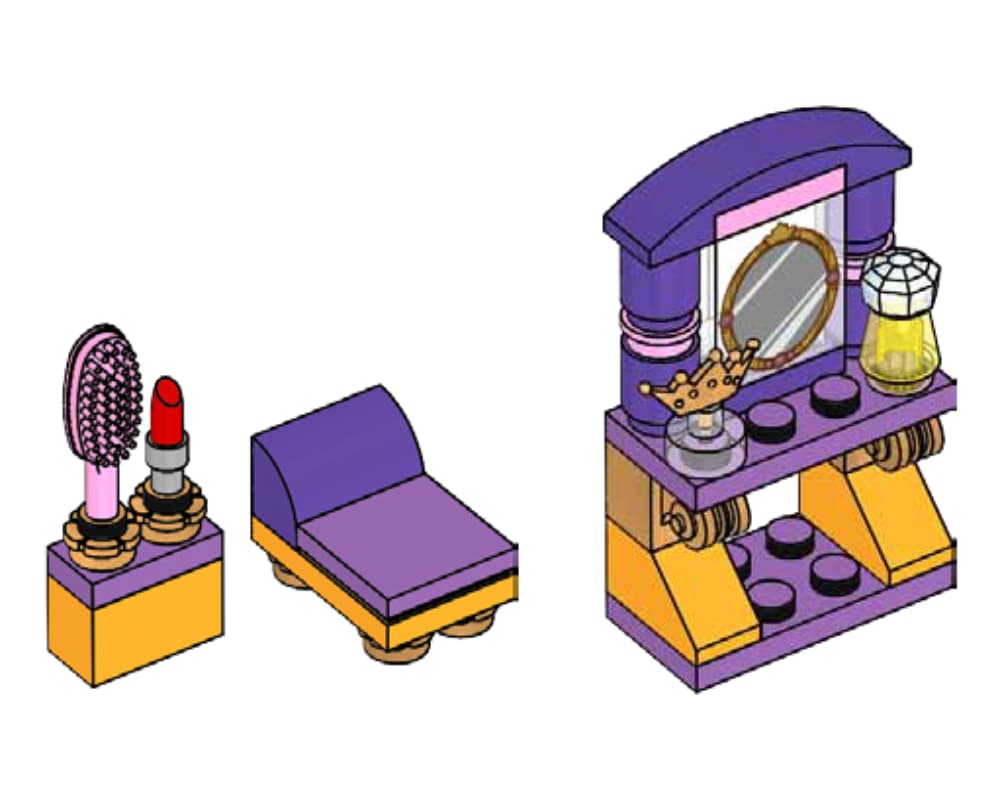 LEGO sættet Rapunzel's Dressing Table