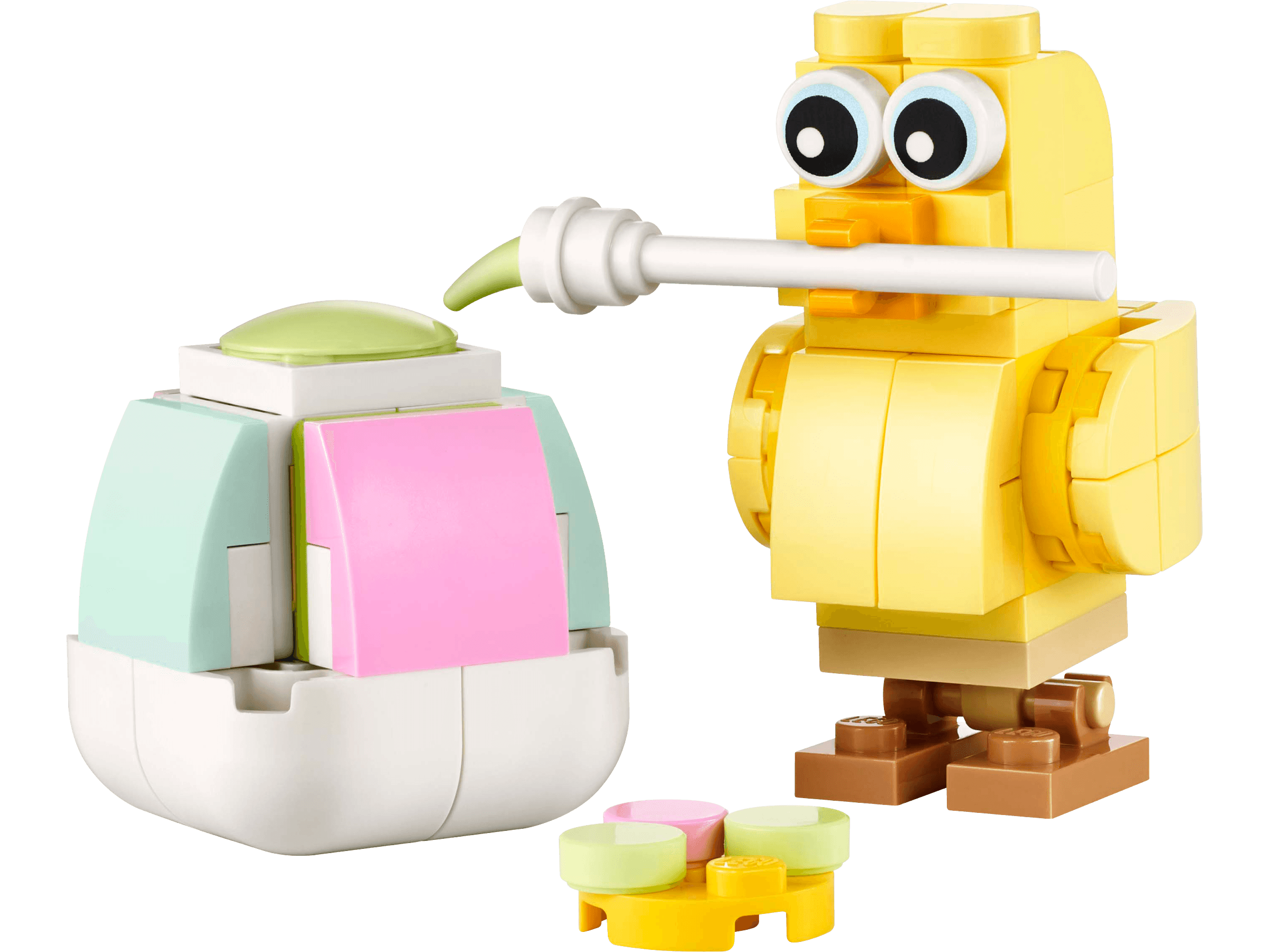 LEGO sættet Easter Egg Chick Painting Fun