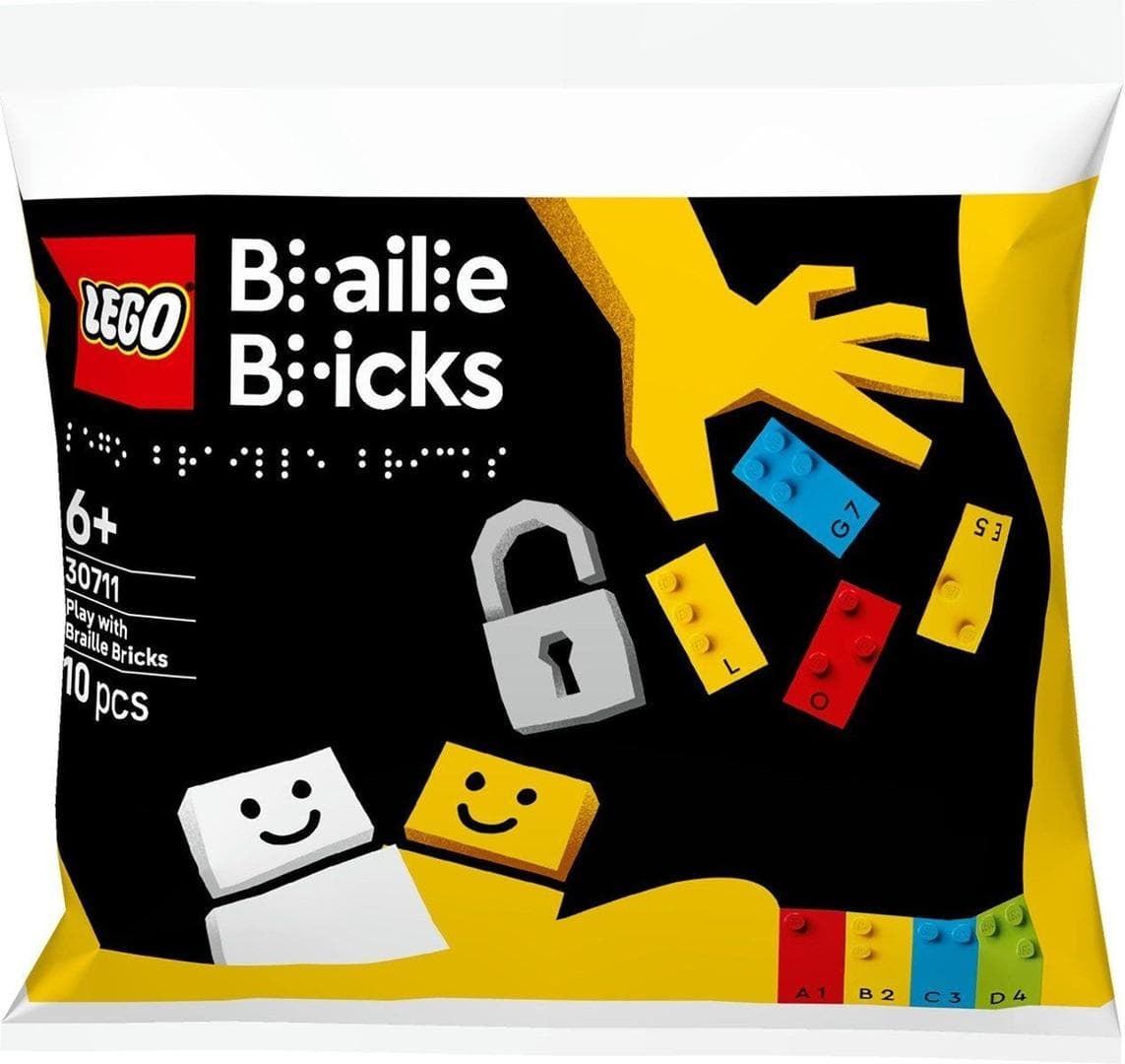 LEGO sættet Play with Braille Bricks