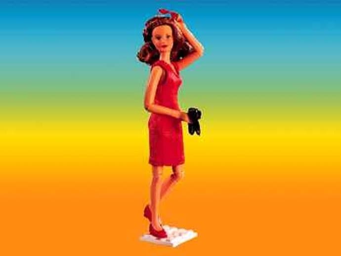 LEGO sættet Ashley (aka Caroline in Red Dress)