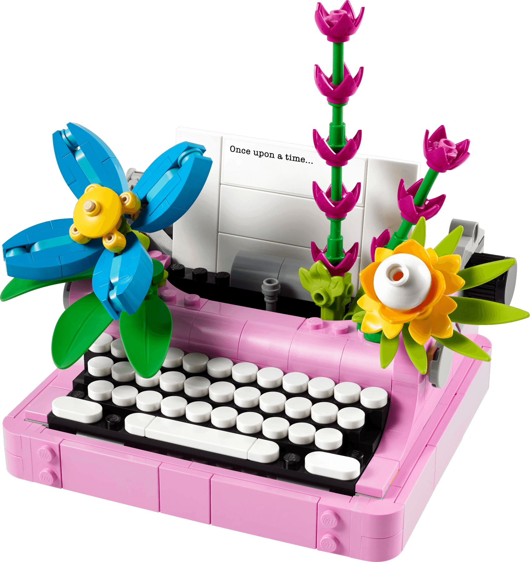 LEGO sættet Typewriter with Flowers