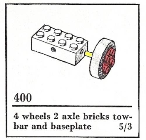 LEGO sættet Small Wheels with Axles (The Building Toy)
