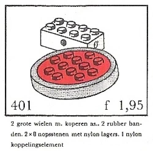 LEGO sættet Large Wheels with Axles (System)