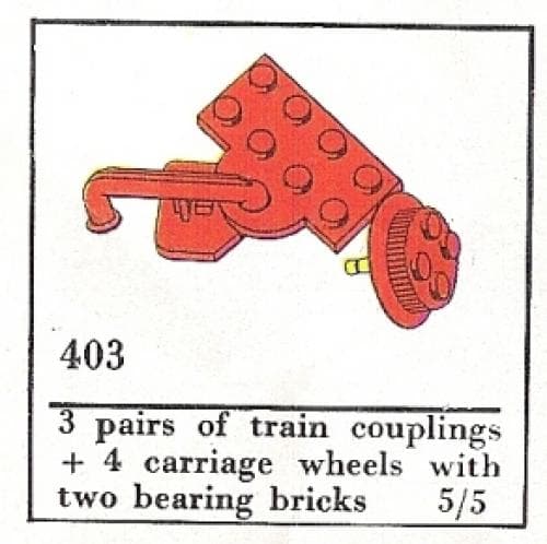 LEGO sættet Train Couplers and Wheels (The Building Toy)
