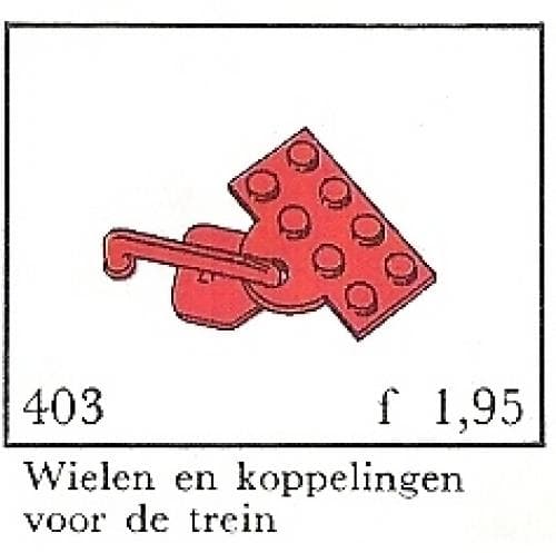 LEGO sættet Train Couplers and Wheels (System)