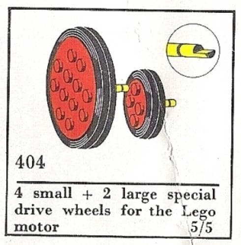 LEGO sættet Wheels for Motor (The Building Toy)