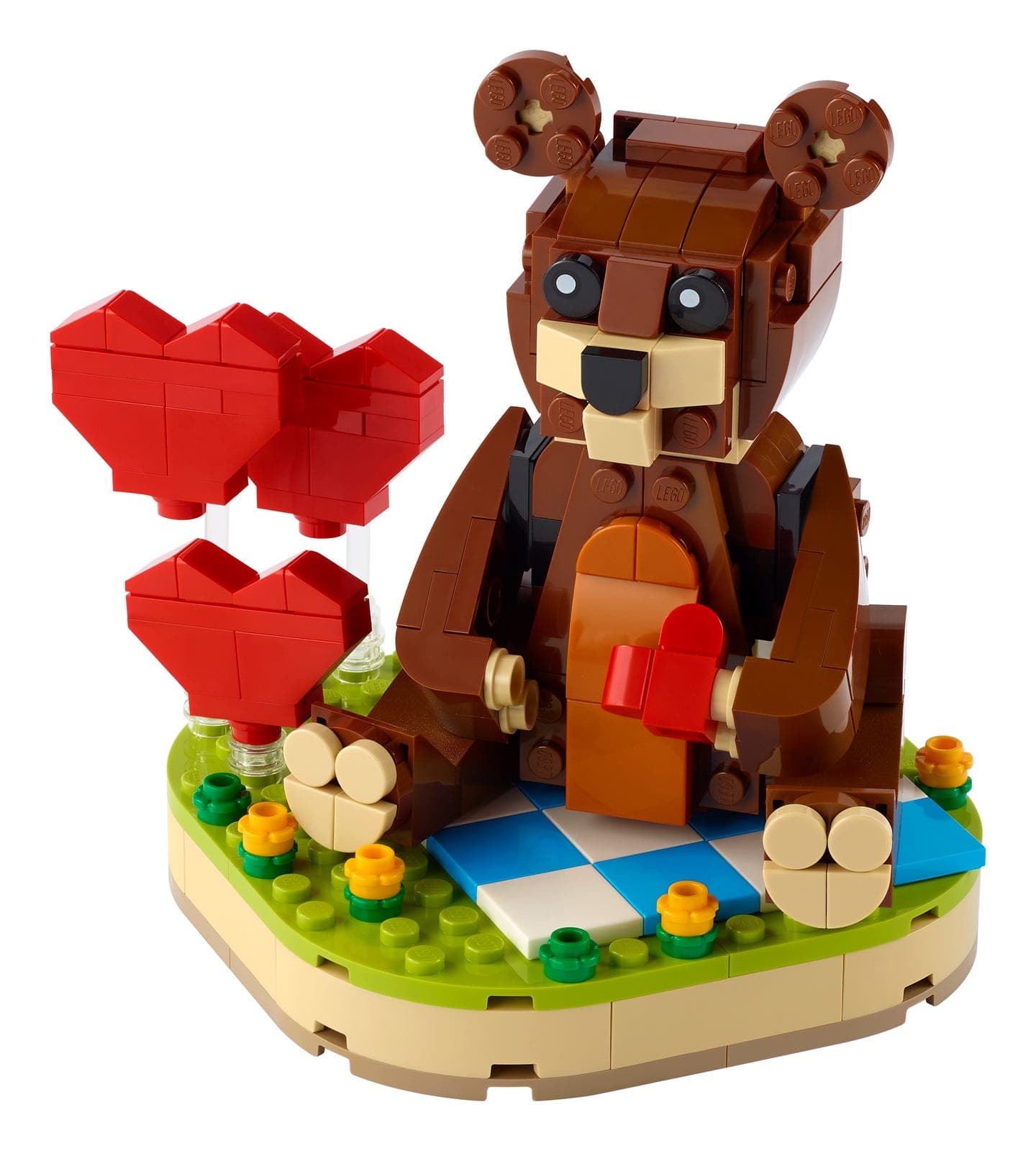 LEGO sættet Valentine's Brown Bear